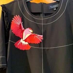 Classic black midi dress